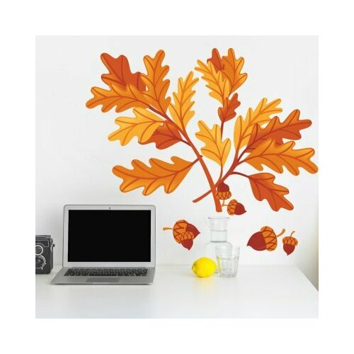 Наклейка интерьерная на стену «Осенний дуб»