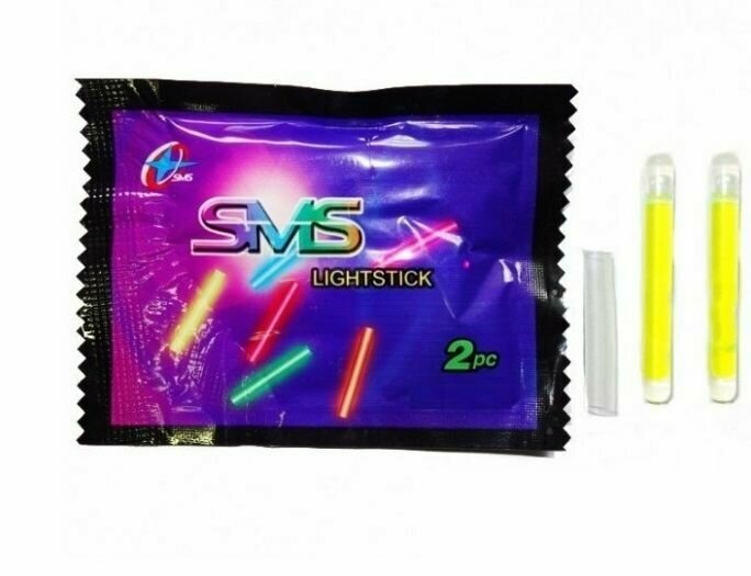 Светлячки "Sms" (2 шт в пакетике, 3.0 х 23мм) 5пакетиков
