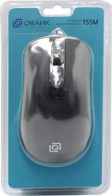 мышь Oklick 155M Black-grey USB - фото №14