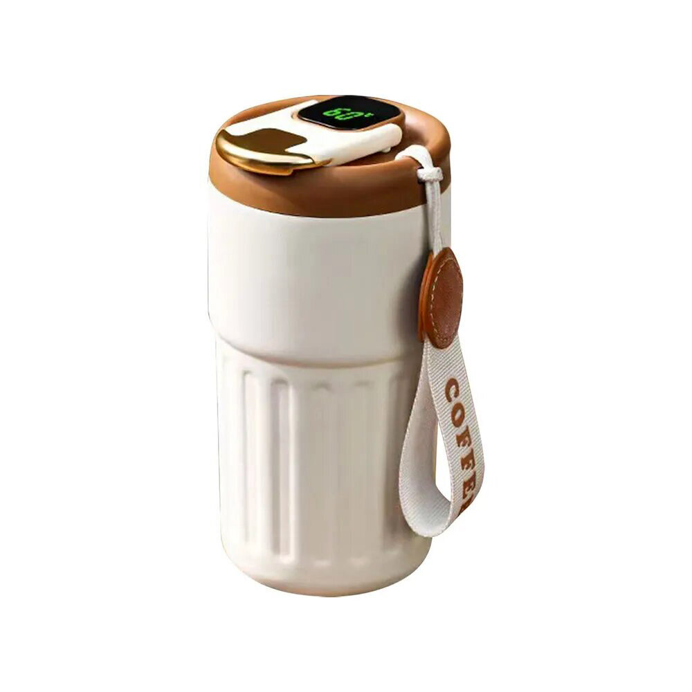Термокружка для кофе, чая с датчиком температуры 500 мл LED экран - фотография № 1