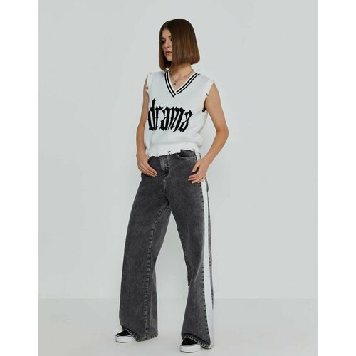 фото Джинсы gloria jeans, размер 7-8л/128, серый