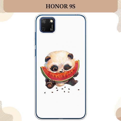 Силиконовый чехол Малыш панды с арбузом на Honor 9S / Хонор 9S силиконовый чехол панды на honor 9s