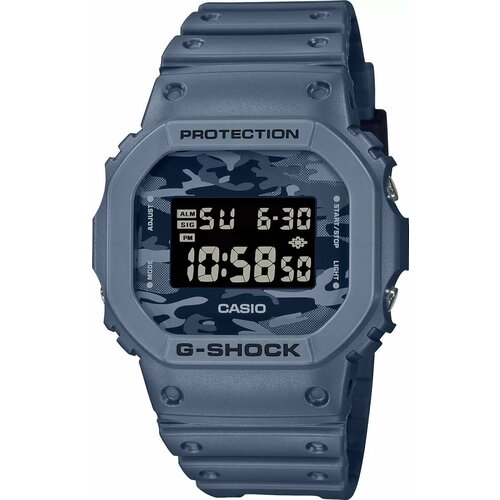 Наручные часы CASIO G-Shock DW-5600CA-2E, синий, голубой наручные часы casio g shock dw 5600ca 2e