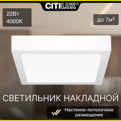 Citilux Галс CL55K22N Светильник накладной светодиодный