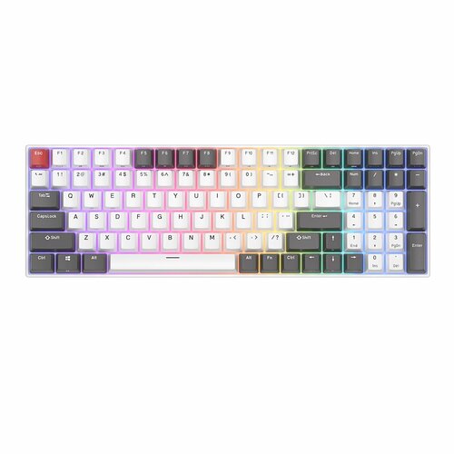 Беспроводная клавиатура Royal Kludge RK100 RGB Grey, Red, White (красные свитчи)