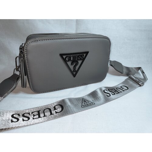 фото Сумка кросс-боди gray, фактура гладкая, серый ип богатырева