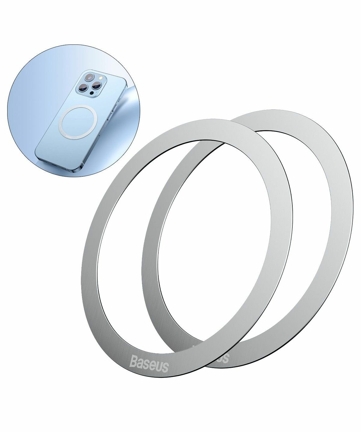 Магнитное металлическое кольцо MagSafe держатель для телефона 2шт