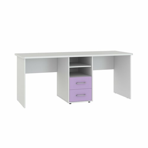 Письменный стол Школьник-4 корпус белый/ирис