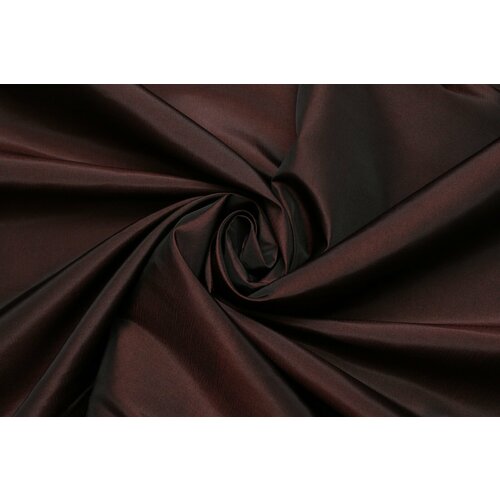 Ткань Тафта шанжан коричнево-шоколадная, ш146см, 0,5 м