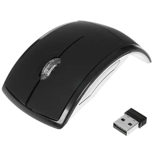 Мышь Wireless Exegate EX289493RUS USB, лазерная, складная, 1000dpi, 3 кнопки и колесо прокрутки, черная, Color Box - фото №13