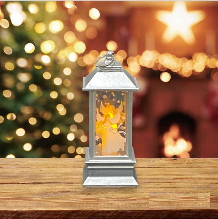 фото Фонарь светодиодный новогодний 12 см, 1 шт. Белый