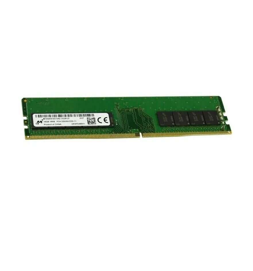 Оперативная память DIMM DDR4 16GB, 3200МГц (PC25600) Micron MTA8ATF2G64AZ-3G2B1/MTA8ATF2G64AZ-3G2F1, 1.2В