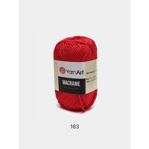 шнур для макраме хлопковый 4мм 100м 2 штуки Пряжа YarnArt Macrame, Цвет: Коралловый