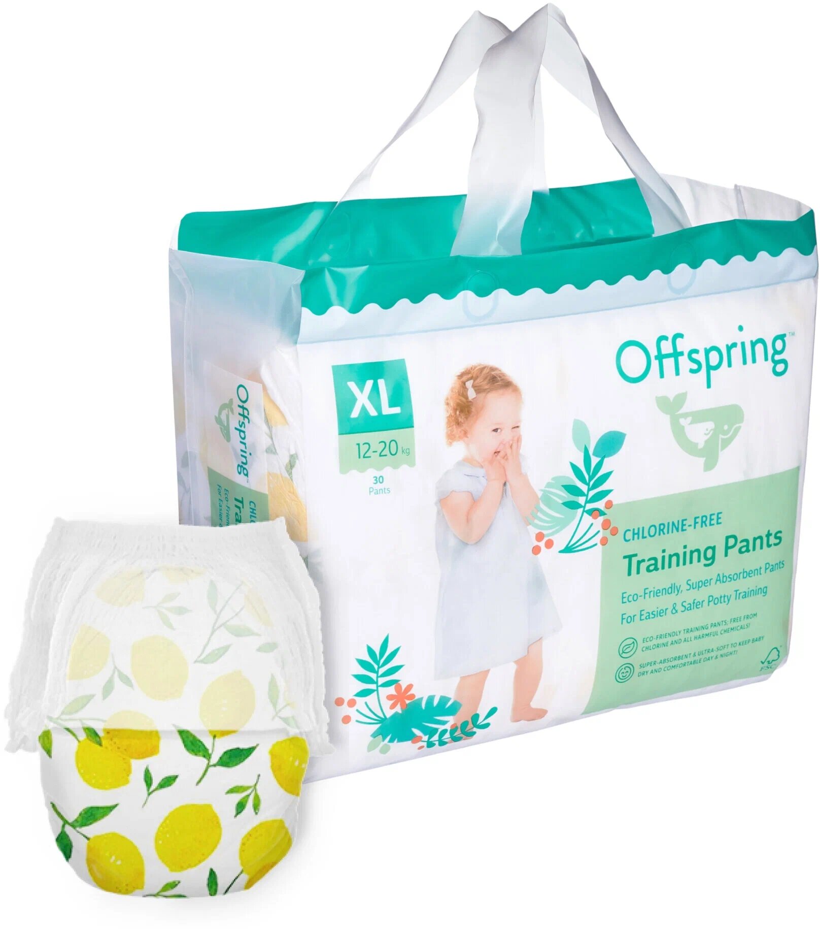 Offspring трусики XL (12-20 кг), 30 шт., Рыбки - фото №2