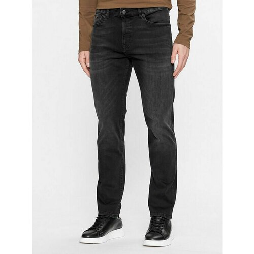 Джинсы BOSS, размер 34/34 [JEANS], черный джинсы boss размер 36 34 [jeans] черный
