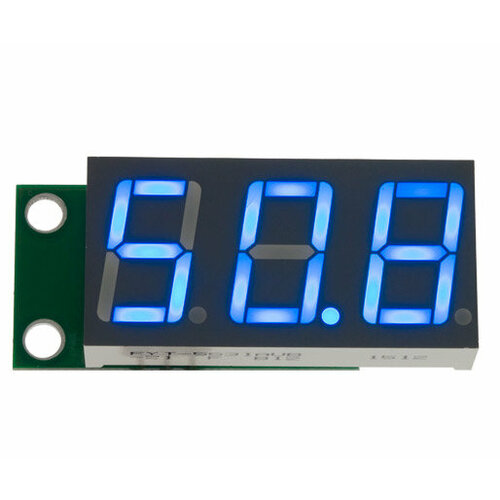 EKITS SVH0043UB-100, вольтметр 0.99,9 В, ультра яркий голубой индикатор, SmartModule