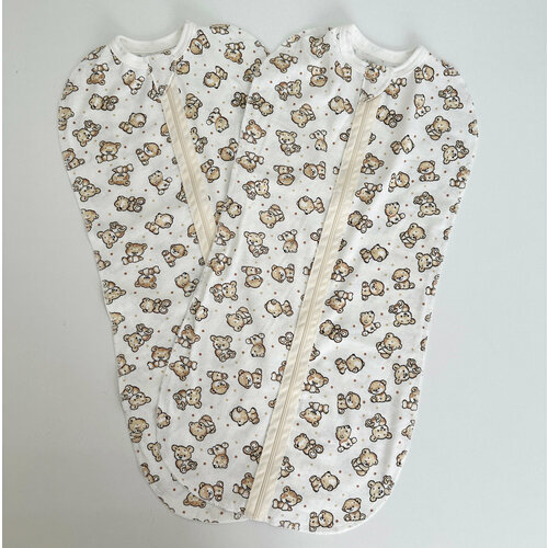 Пеленка-кокон для новорожденного размер 56 2 штуки в упаковке 900₽