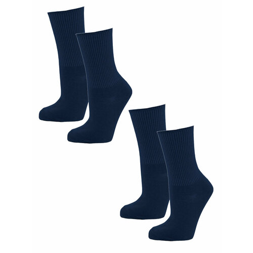 Носки ГАММА, 2 пары, размер 23-25(36-40), синий носки гамма 2 пары размер 23 25 36 40 черный