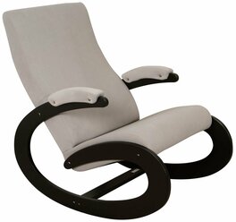Кресло -качалка Экси М арт.GS-19371 1уп (каркас венге, Ultra Smoke-серый)