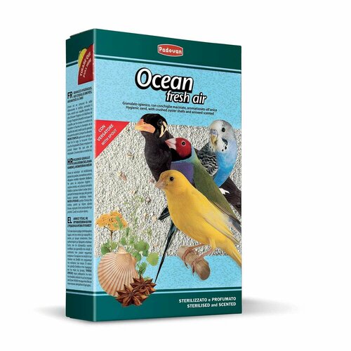 Наполнитель био песок для декоративных птиц Padovan Ocean Fresh Air 1 кг