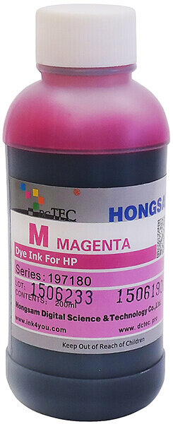 Чернила DCTec водорастворимые HP T610 Magenta (пурпурный) 200 мл