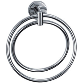 Полотенцедержатель LEDEME L1704-1 настенный хром латунь двойной