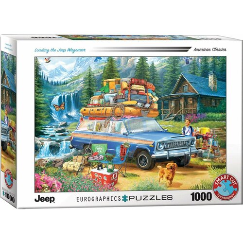 Пазл для вдрослых Eurographics 1000 деталей: Погрузка Джипа Вагонир (Jeep Wagoneer) (American Car Classics)