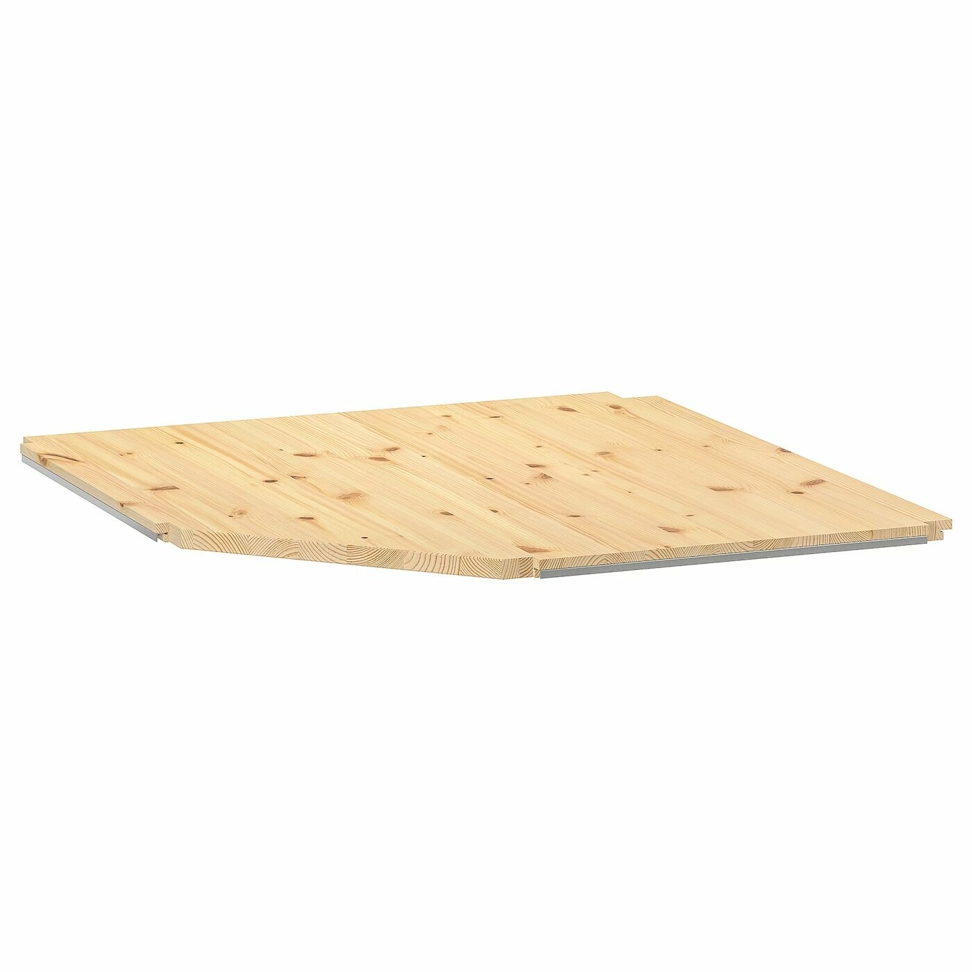 Деревянная полка угловая для стеллажа Ikea Ivar 76х76х50 см сосна