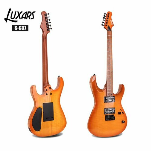 Электрогитара Luxars S-G37 (оранжевый) электрогитара jackson x series signature adrian smith sdxm 6 string black pickguard maple fingerboard san dimas body bolt on maple neck electric guitar