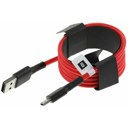 Кабель Xiaomi Mi Braided USB Type-C Cable, 100см, красный SJV4110GL дата кабель xiaomi mi usb type c braided cable 100см sjx10zm красный