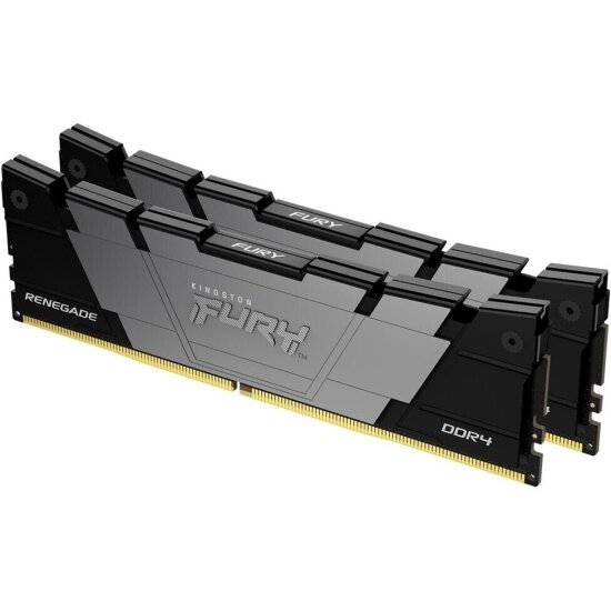 Оперативная память для компьютера 32Gb (2x16Gb) PC4-32000 4000MHz DDR4 DIMM CL19 Kingston Fury Renegade KF440C19RB12K2/32