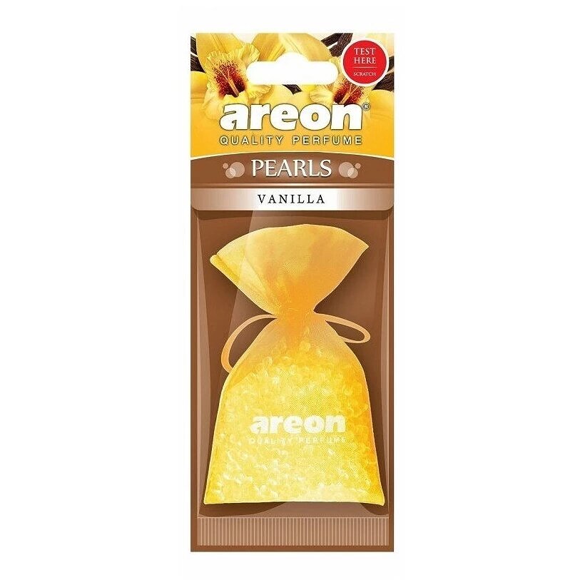 Ароматизатор подвесной для автомобиля Areon Pearls ABP02 Vanilla/Ваниль