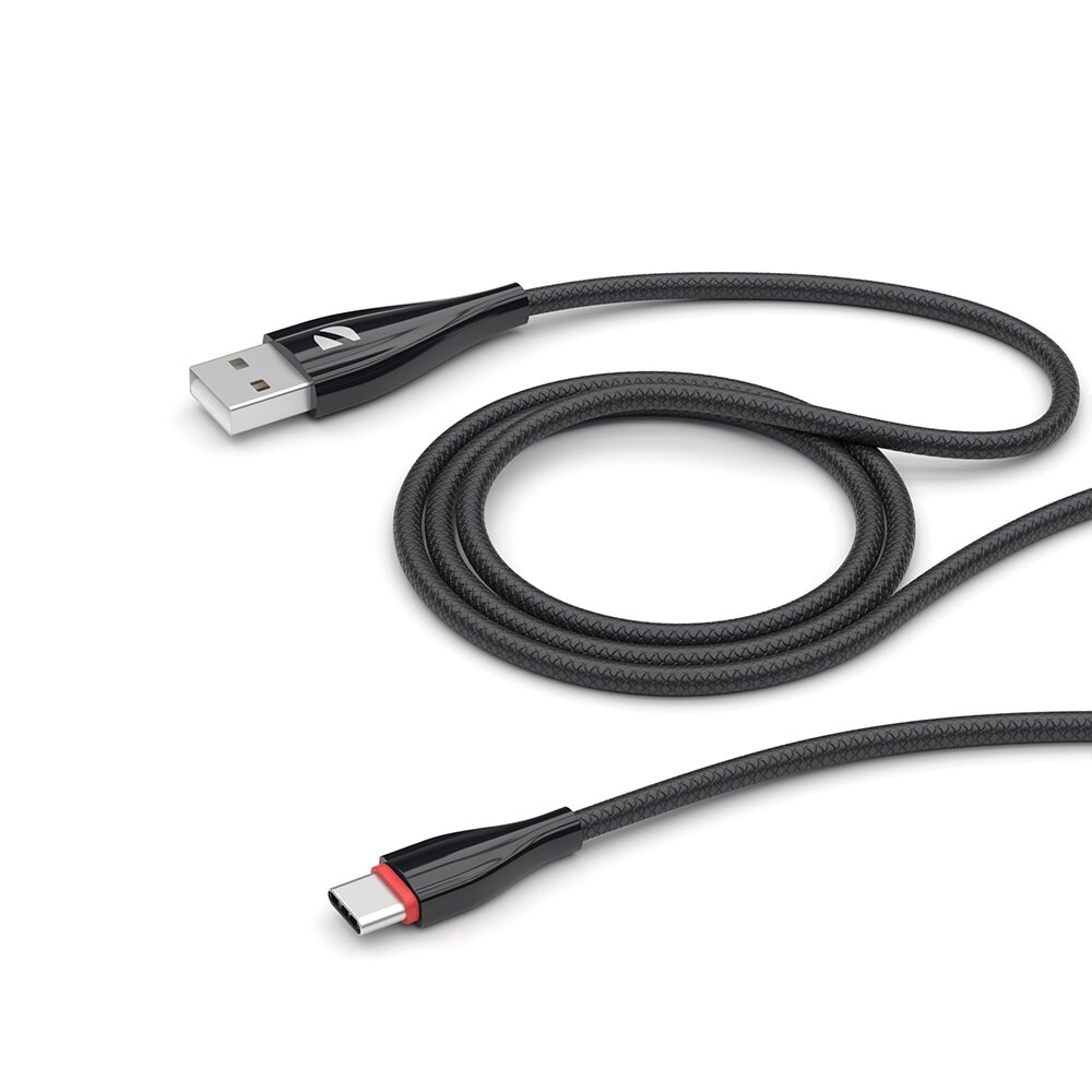 Кабель DEPPA Ceramic, USB A(m), USB Type-C (m), 1м, черный [72288] - фото №6