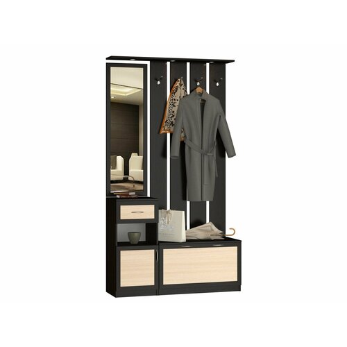 Прихожая в коридор Летиция 8 120х210х35 венге цаво дуб молочный 34937₽