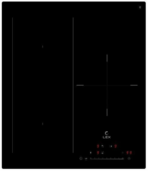 Варочная панель индукционная LEX EVI 431A BL
