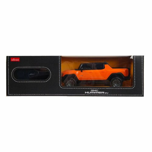 Машина Rastar РУ 1:26 Hummer EV Оранжевая 93100 машинка hummer ev 1 24 металлическая свет звук цвет оранжевый черный
