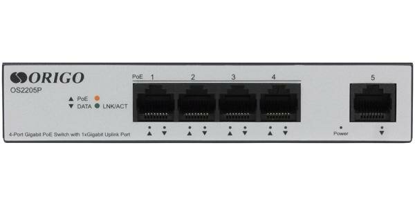 Unmanaged Switch 4x1000Base-T PoE, 1x1000Base-T, PoE Budget 60W, Long-range PoE up to 250m, metal case