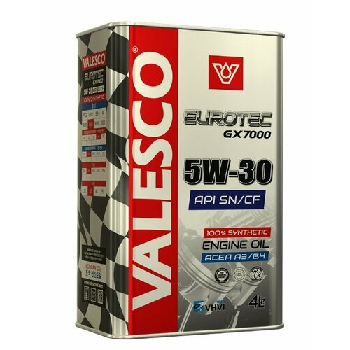 Масло моторное VALESCO Evrotec GX 7000 5W-30 SN/CF синт. 4л арт. OVM0711D 307157h