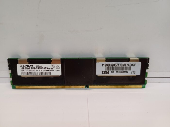 Оперативная память для серверных плат Elpida DDR2 1Gb 5300F EBE11FD8AGFD-6E-E