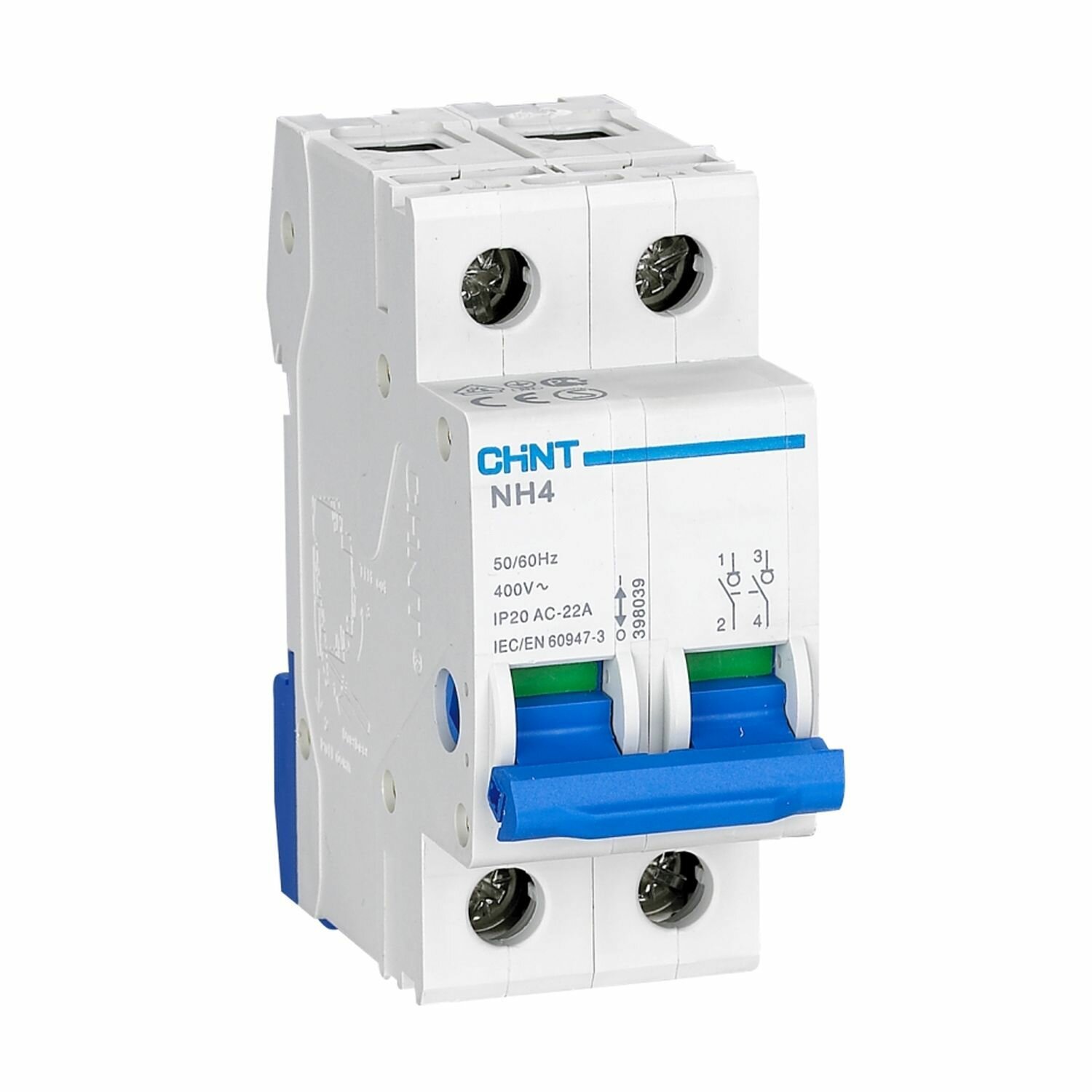 фото Выключатель нагрузки NH4 2P 63A (CHINT)