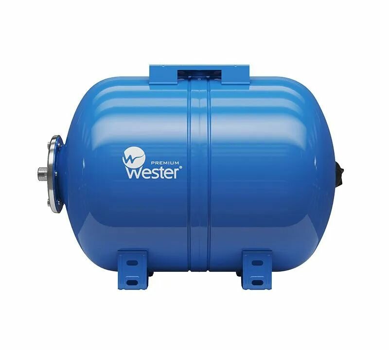 Гидроаккумулятор горизонтальный Wester WAO 100 л, 10 бар, для систем водоснабжения