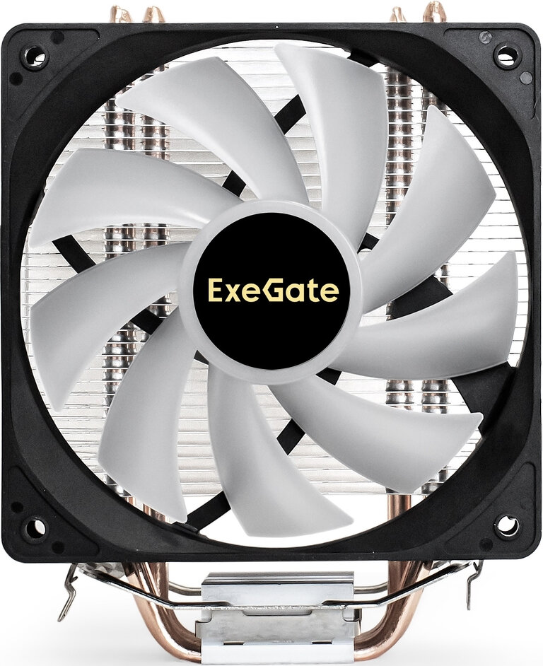 Кулер Exegate EX293655RUS LGA775/115x/1200/1700/AM2/AM2+/AM3/AM3+/AM4/FM1/FM2/754/939/940 (120mm fan, 800-2400rpm, 11-37dBA, - фото №13