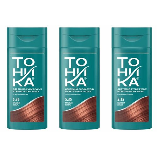Тоника Оттеночный бальзам Красный янтарь, тон 5.35, 150 мл, 3 шт