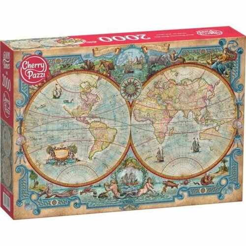 Cherry Pazzl Пазл «Карта мира великих открытий», 2000 элементов пазлы dodo пазл карта мира 100 элементов