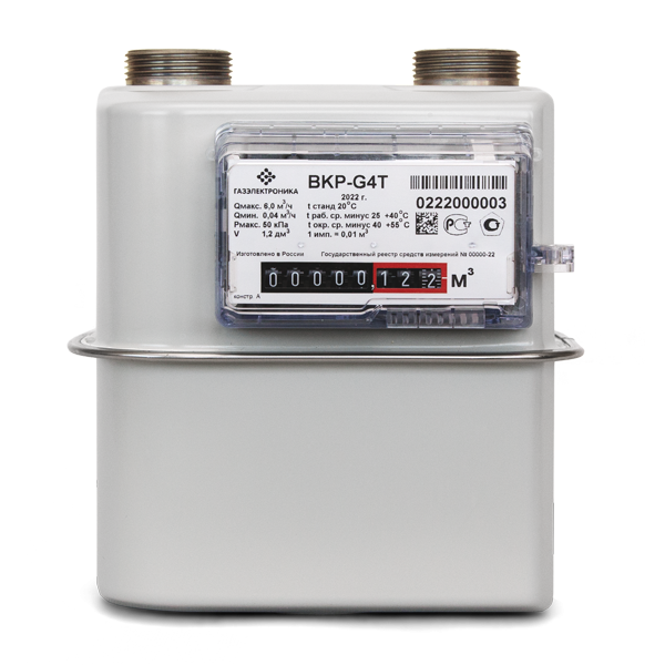 фото Счетчик газа ВКР G-4Т механической коррекцией (правый) Ду-32