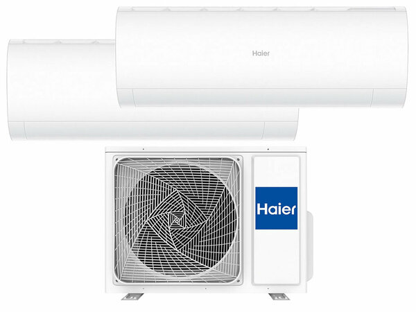 Мульти сплит-системы Haier 2U40S2SM1FA + AS25PS1HRA-M x 2 на две комнаты