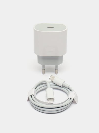 Зарядное устройство для iPhone, iPad, AirPods, с кабелем lightning, 20W