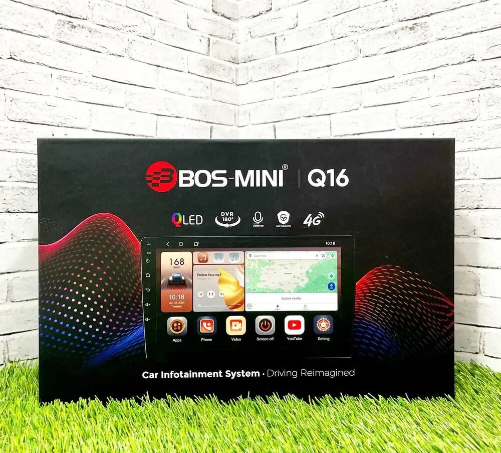 Автомагнитола Андроид BOS-MINI Q16 10"дюймов 4+128gb
