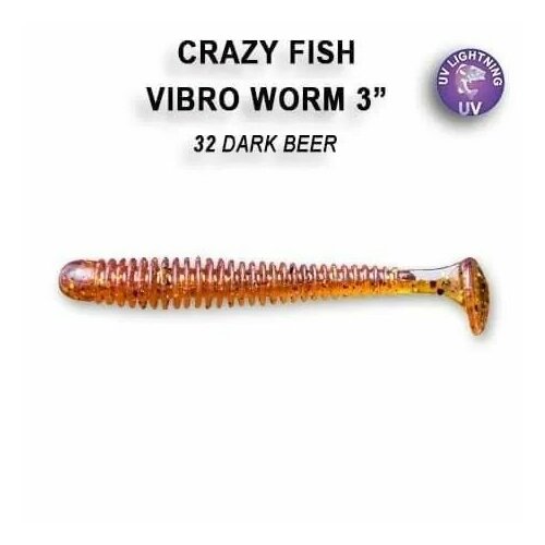 Силиконовые приманки Crazy Fish Vibro worm 3