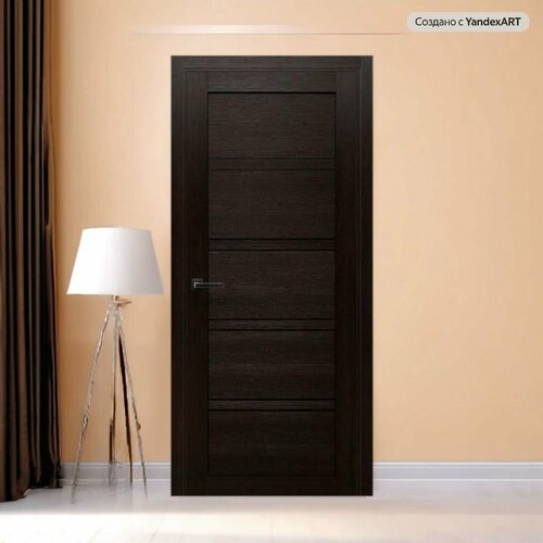 Межкомнатная дверь L9 Венге 80x200 (Комплект вместе с фурнитурой)